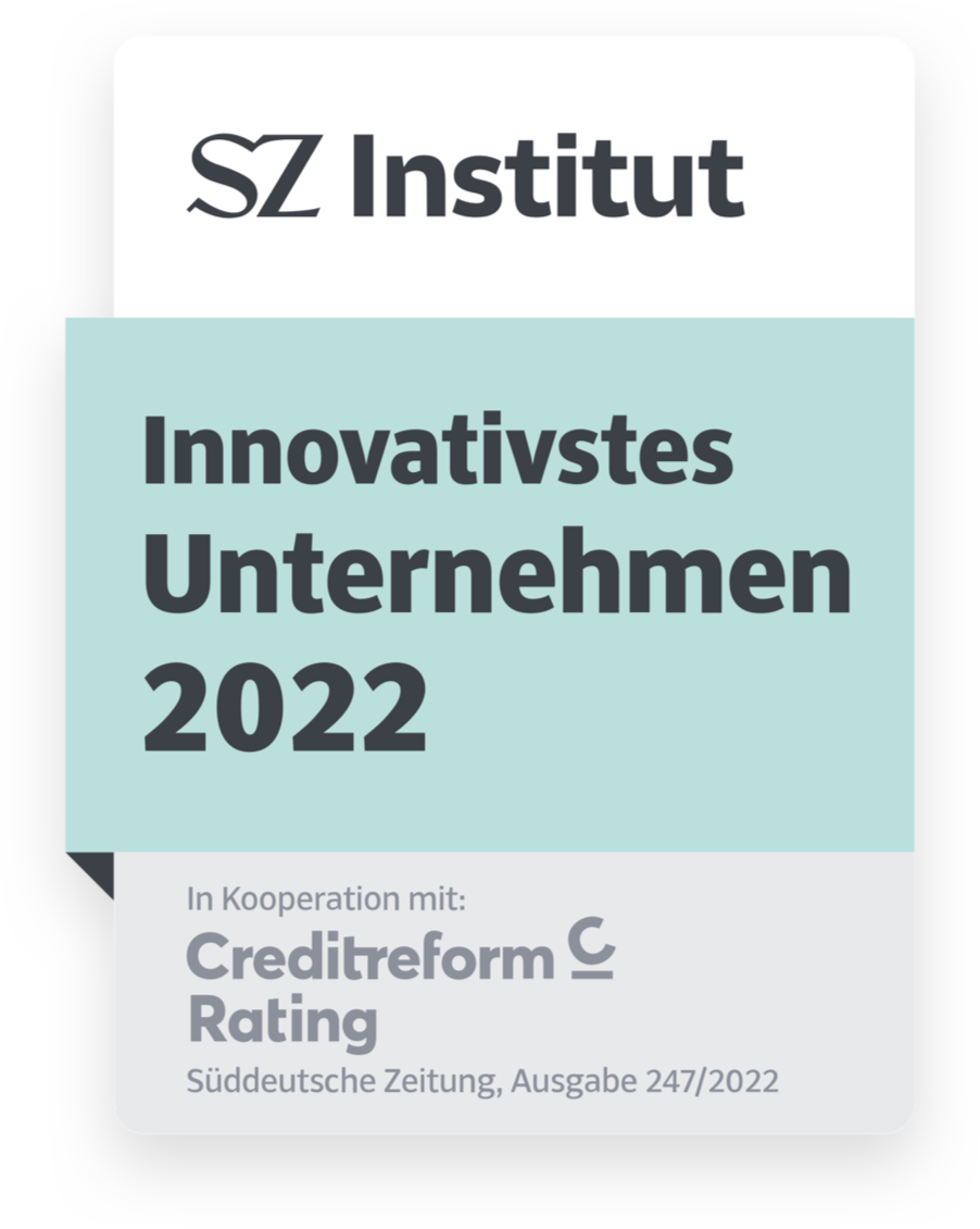 Siegel: Innovativstes Unternehmen 2022